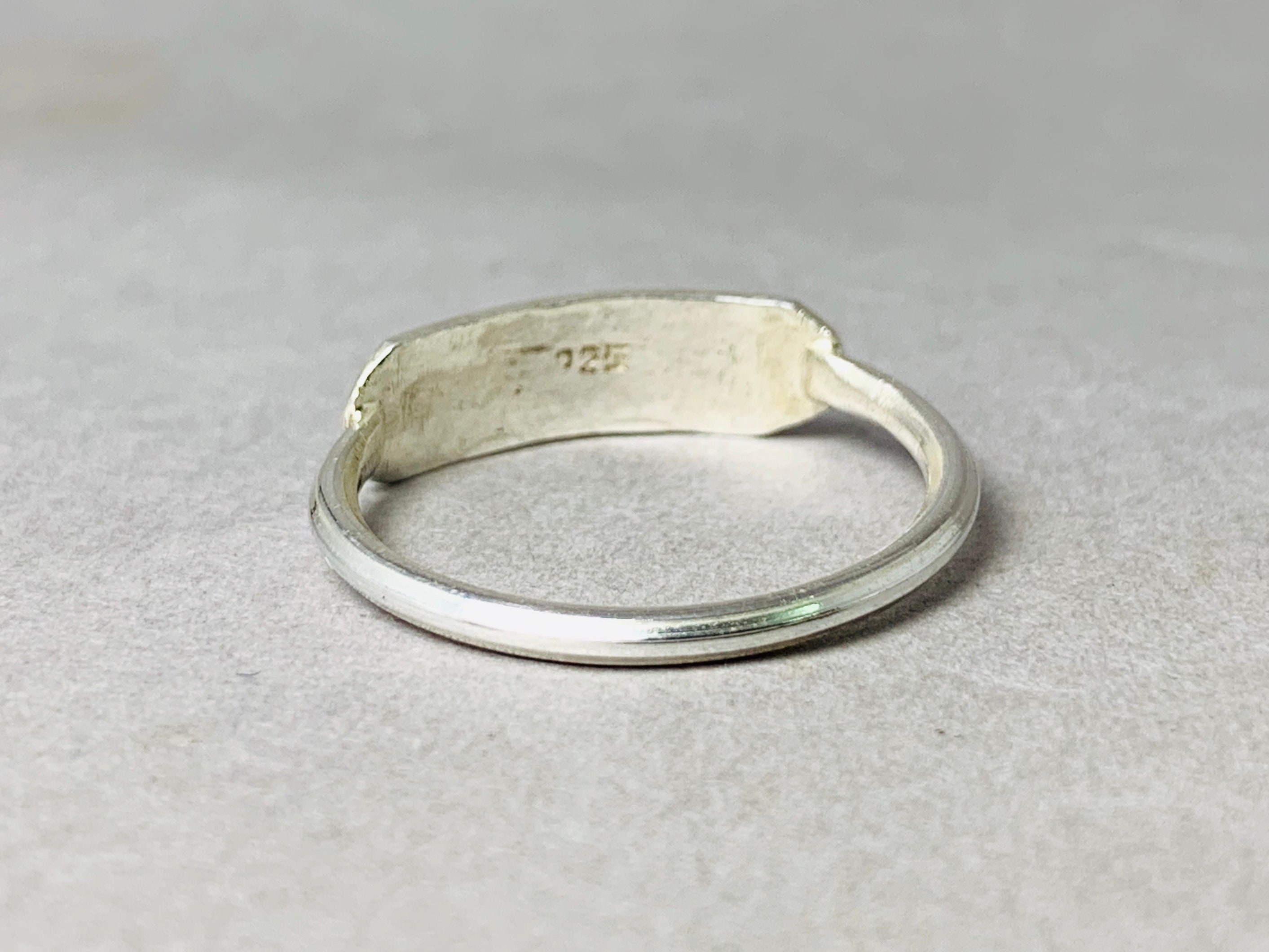 Hammered Ring Sterling Silver Ring 925 Handmade Ring Boho - Etsy