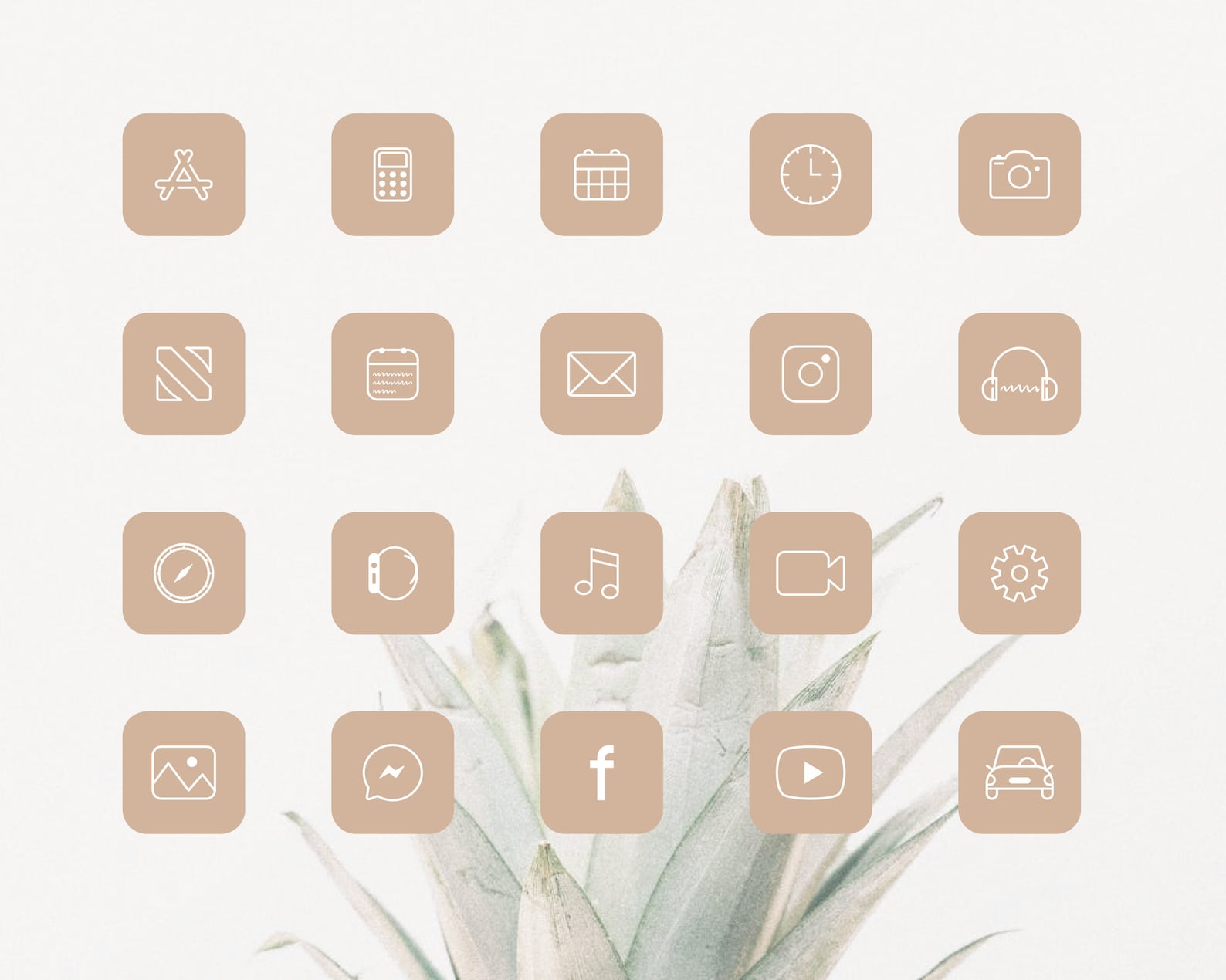 Elegant Aesthetics App Icon Pack for IOS 14. Soft and Neutral. Etsy