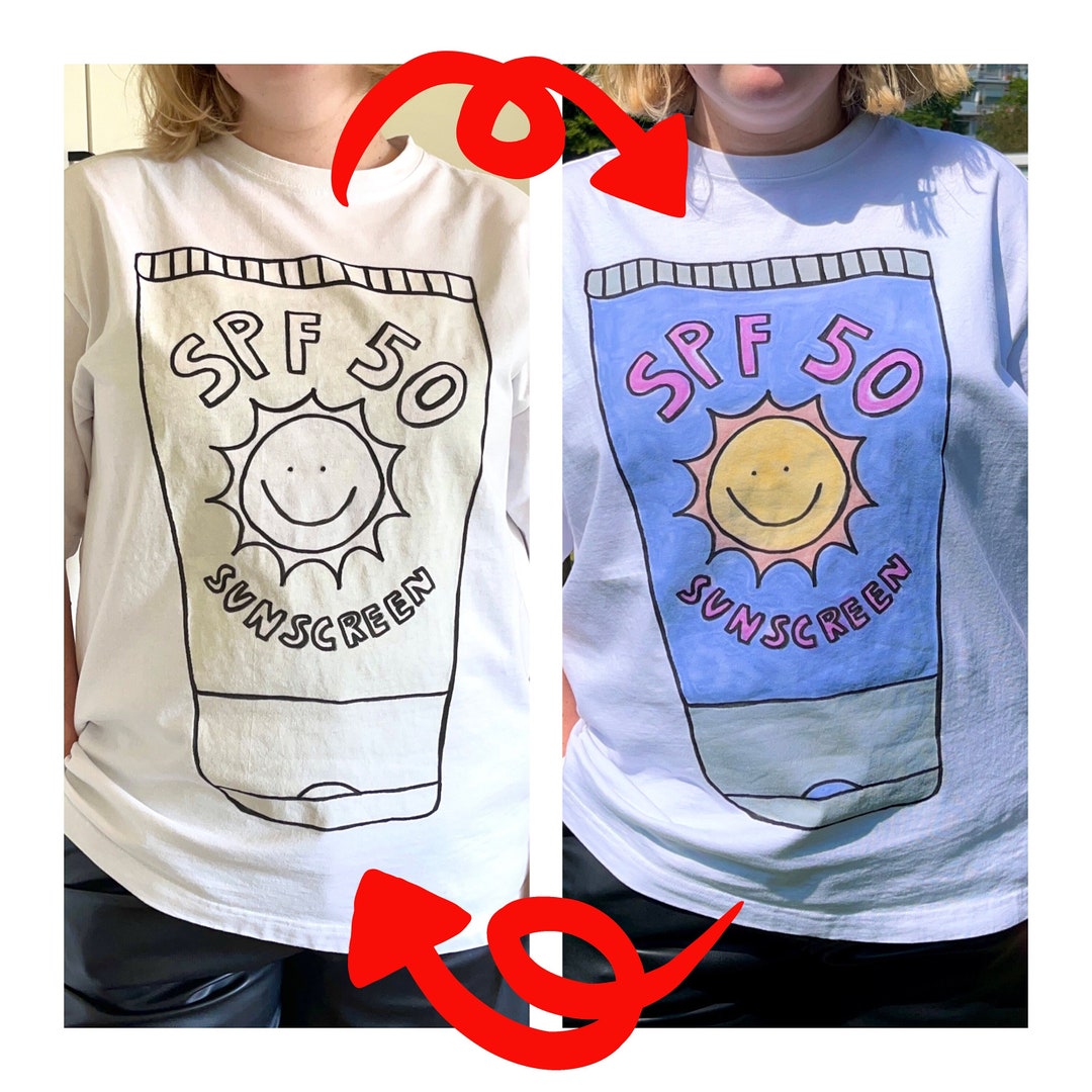 Color Changing T-shirt Always Wear Your Spf uv Sensitive Color Changing