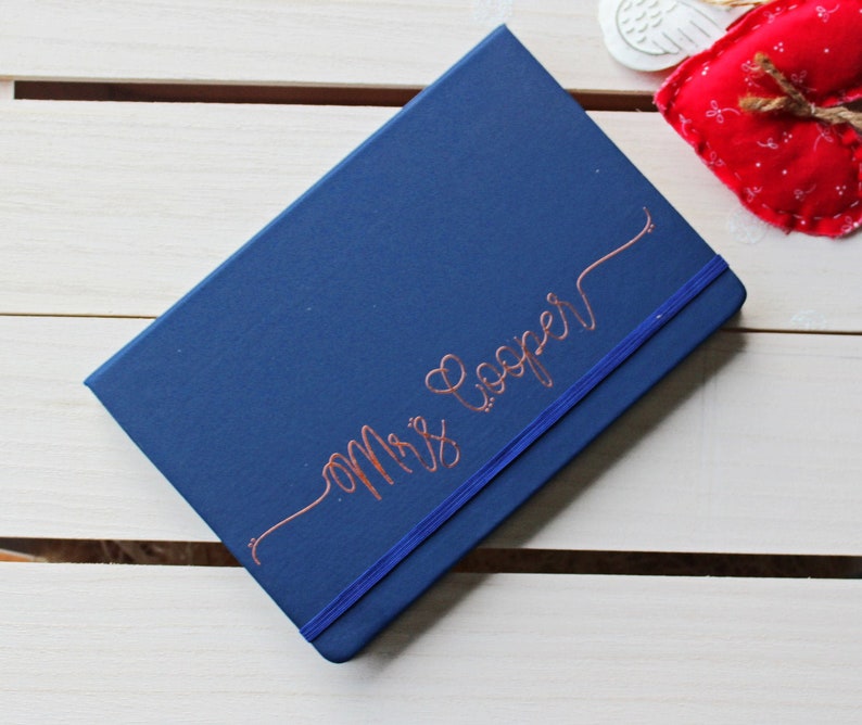 Soft Touch Hardback Personalised A5 Monogram Notebook Journal Etsy