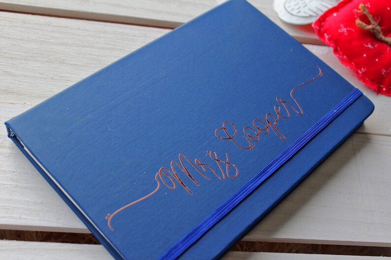 Soft Touch Hardback Personalised A5 Monogram Notebook Journal Etsy