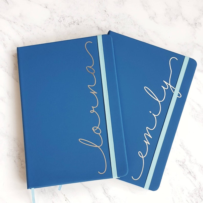Soft Touch Hardback Personalised A5 Lined Notebook Custom Etsy UK