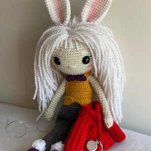 Amigurumi Crochet Pattern: The White Rabbit Doll