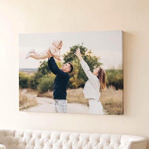 Foto su tela personalizzate, stampa su tela, stampa da foto, regalo di compleanno su tela personalizzata, regalo di nozze con foto, decorazioni da parete, regali di anniversario