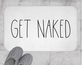 Get Naked Bath Mat, Home Bath Mat, Rae Dunn Mat, Best Bath Mat, Home Decoration, Bathroom Bath Mat, Bath Decor, Funny Bath Rug, Funny Mat