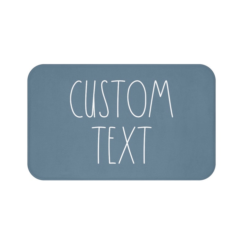 CUSTOM TEXT Bath Mat Bathroom Decor Funny Bathroom Decor Funny Bath Mat Rae Dunn Inspired Bath Rug Simple Bathroom image 8