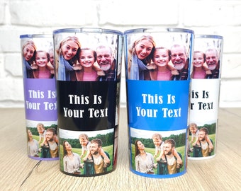 Personalized 8-Photo Collage Tumbler, Stainless Steel Travel Mug