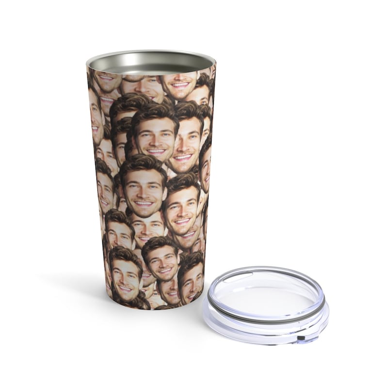Person, Puppy or Cat Put Any Photo Photo On The Tumbler Crazy Face Tumbler Girlfriend Boyfriend Funny Mug Personalized Travel Mug