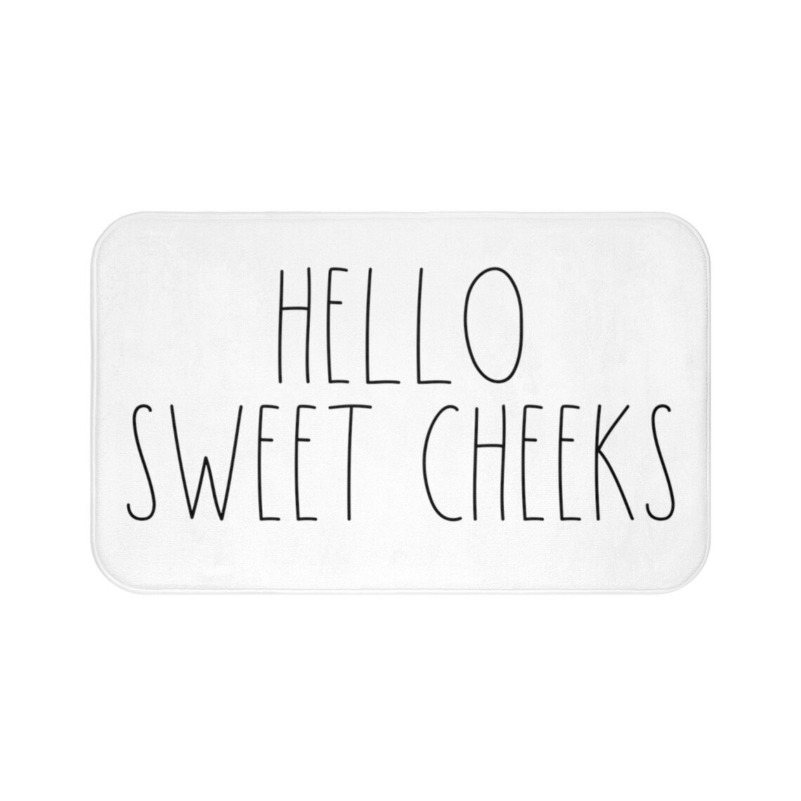 Hello Sweet Cheeks Bath Mat Home Bath Mat Rae Dunn Mat Best Etsy
