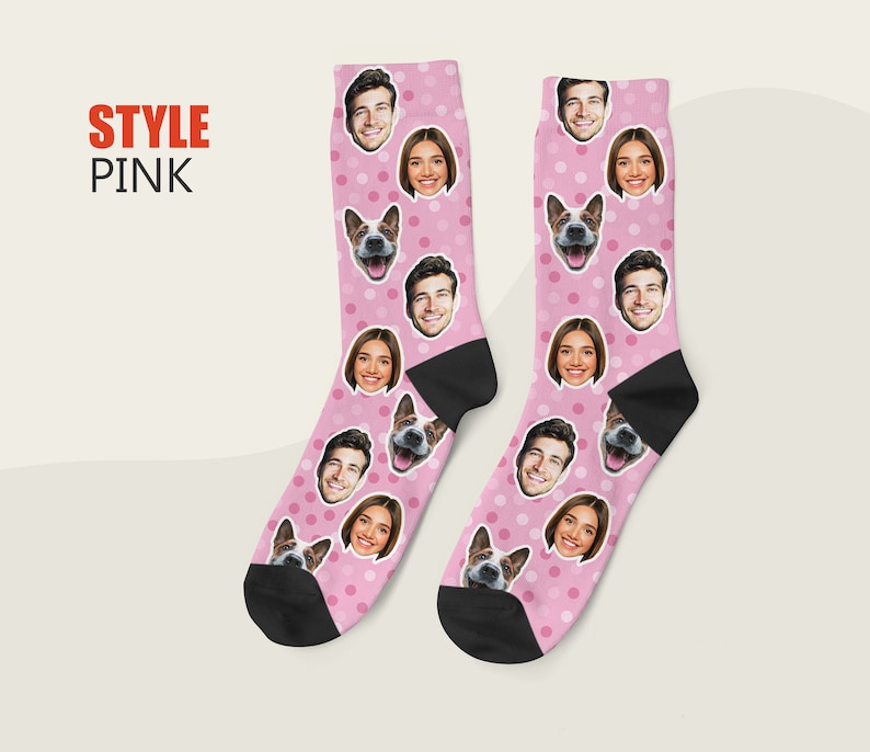 Custom Face Socks Personalized Photo Socks Picture Face on Etsy