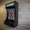 Wall Mount Arcade Machine, Plays 60 Games, 19" screen & Light up Marquee, Great Airbnb Addition, Free Shipping