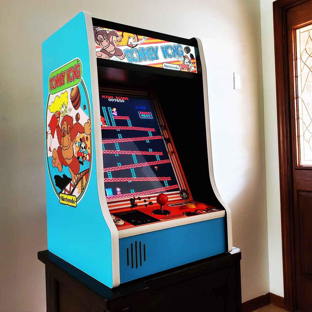 Donkey Kong Bartop Arcade Machine Plays 500 Games Light up Etsy