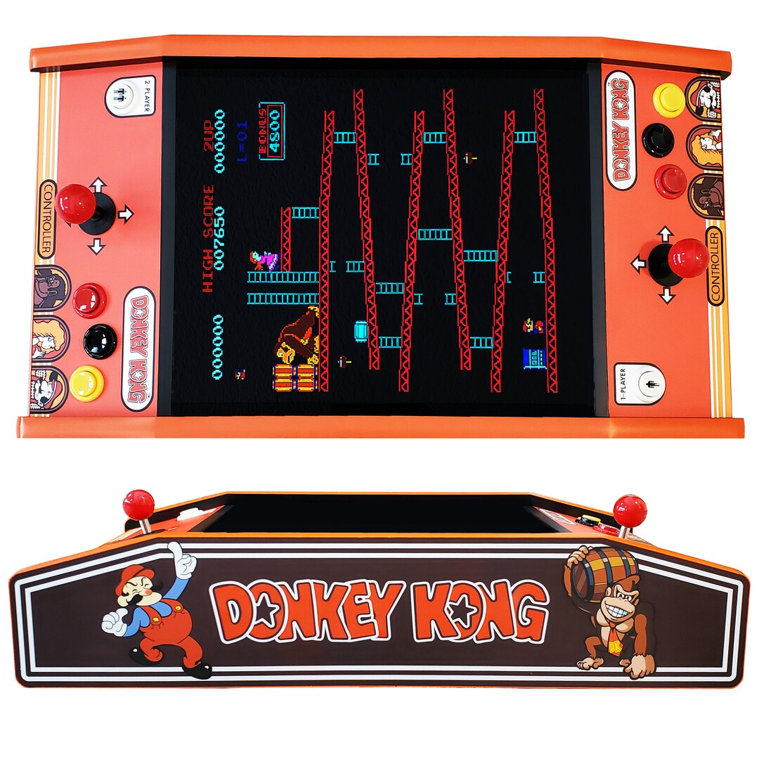 Donkey Kong Tabletop Arcade Machine, Plays 500 Games, Free Shipping Etsy
