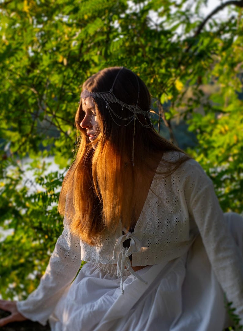 Wedding Elf Chainmail Headpiece image 7
