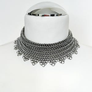 Chainmail Choker Collar Necklace