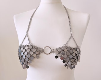 Mermaid Chainmail Bra | Metallic Fantasy Lingerie