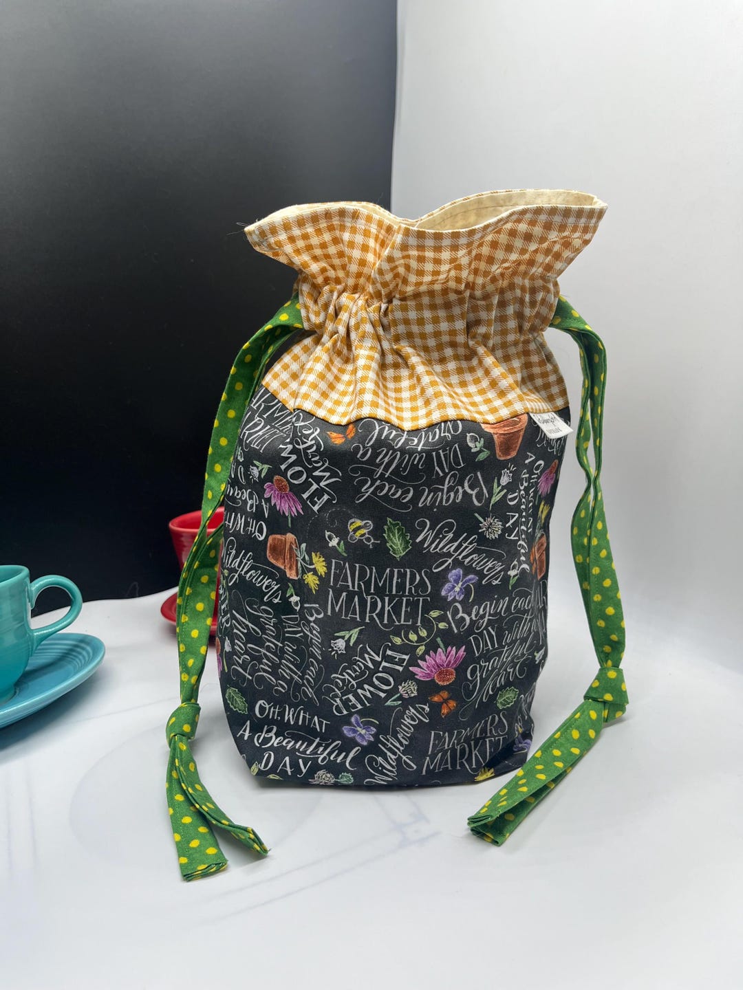 Farmer’s Market Drawstring Bag - Etsy