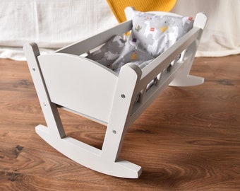 personalized doll cradle