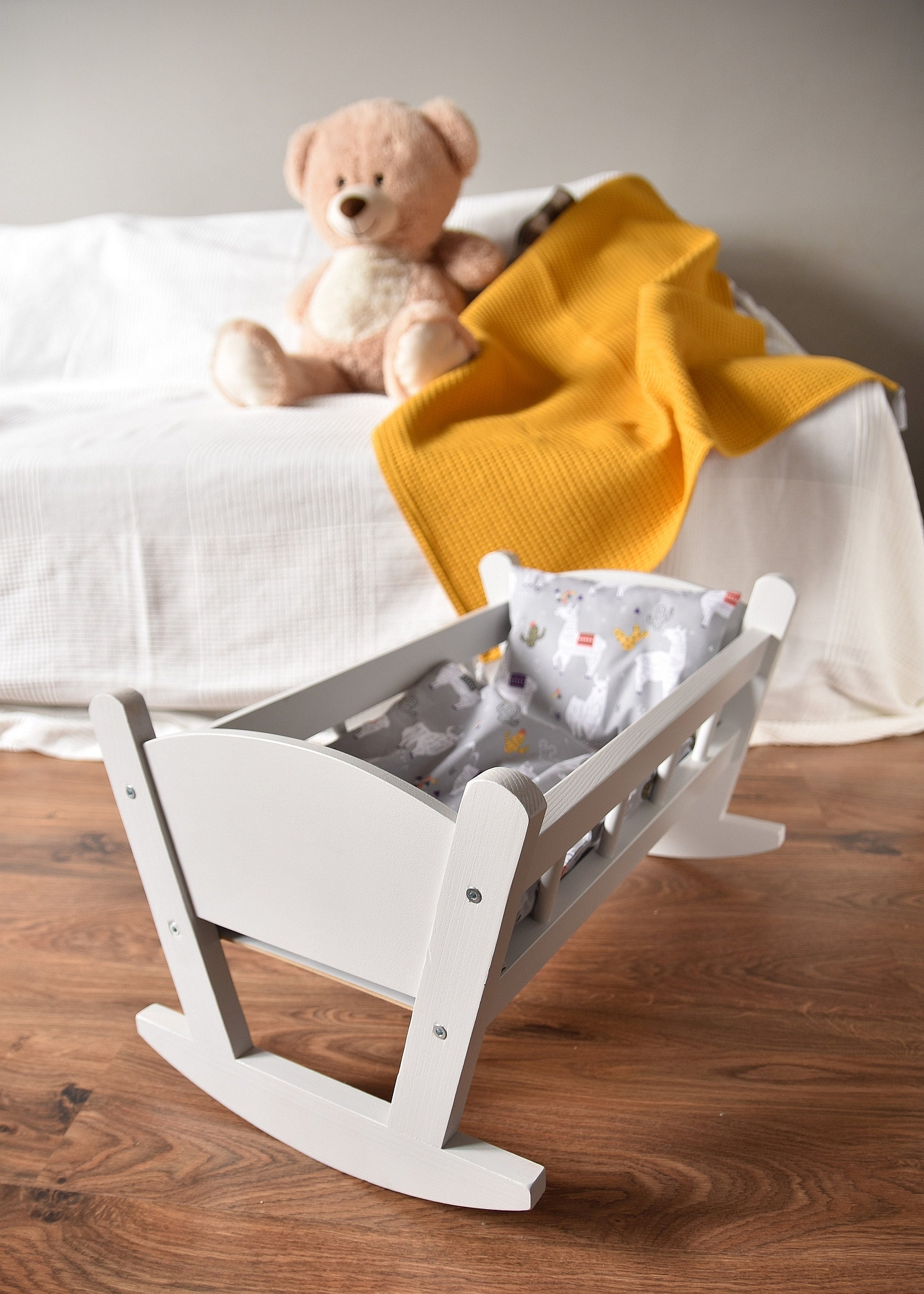 personalized doll cradle