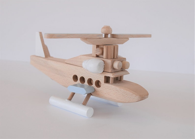 Wooden helicopter Nursery decor Custom personalized Boys room decor Eco friendly gifts