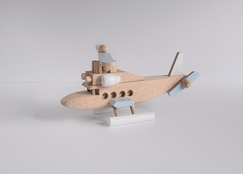 Wooden helicopter Nursery decor Custom personalized Boys room decor Eco friendly gifts