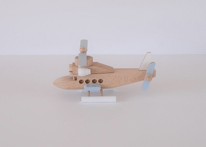 Wooden helicopter Nursery decor Custom personalized Boys room decor Eco friendly gifts