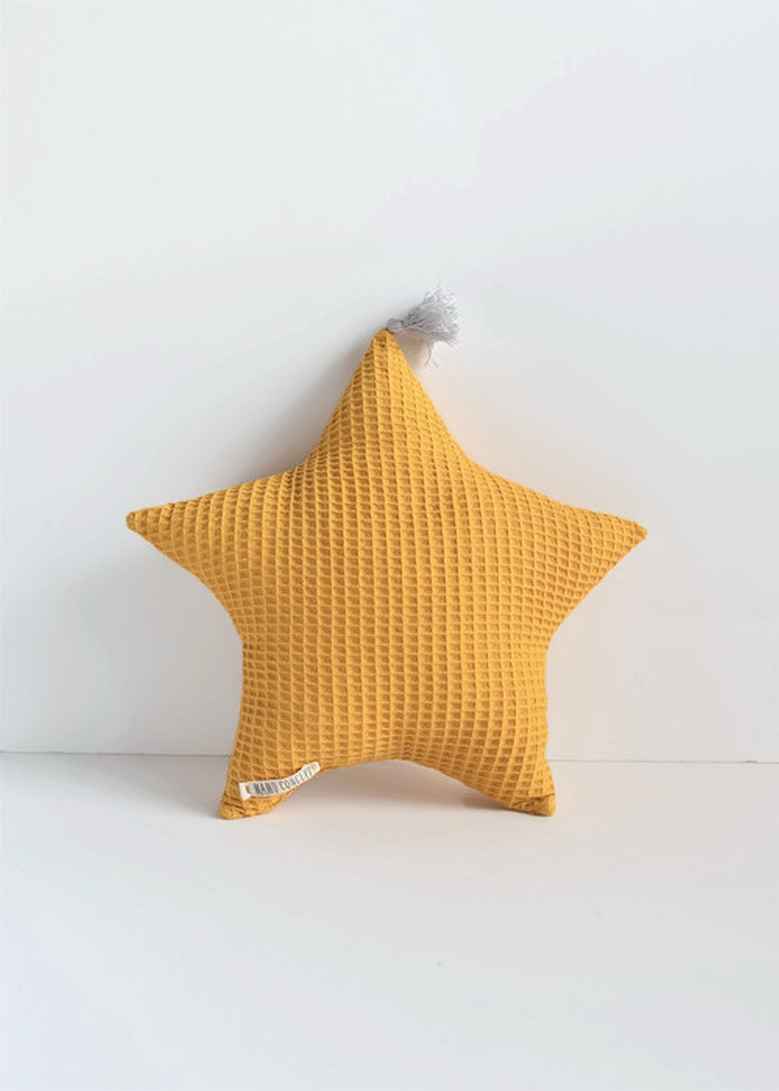 Mustard Yellow Star Pillow Star Shaped Throw Pillow Corn Etsy