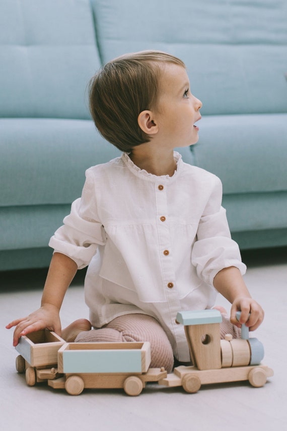 wooden toy trains for toddlers