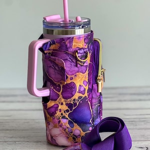 Got it handled Sling (with SVG files) sewing pattern, beverage purse, DYI waterbottle holder, Stanley cup holder, 30 oz  40 oz