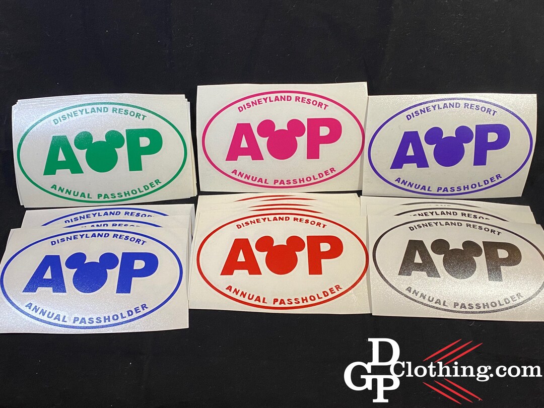 Disneyland Annual Passholder Decal Disney Disney Park - Etsy