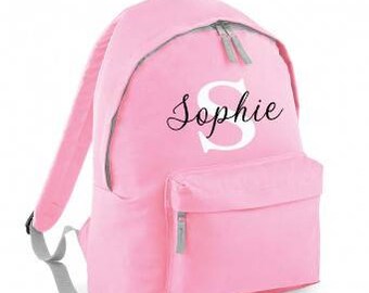 Personalised Kids Backpack Any Name Puss In Boots Girl Childrens School Bag