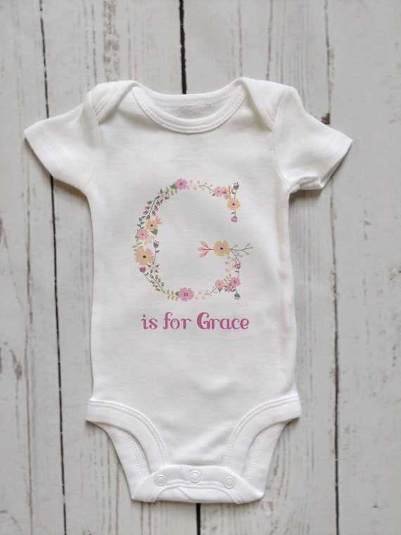 personalised baby bodysuit