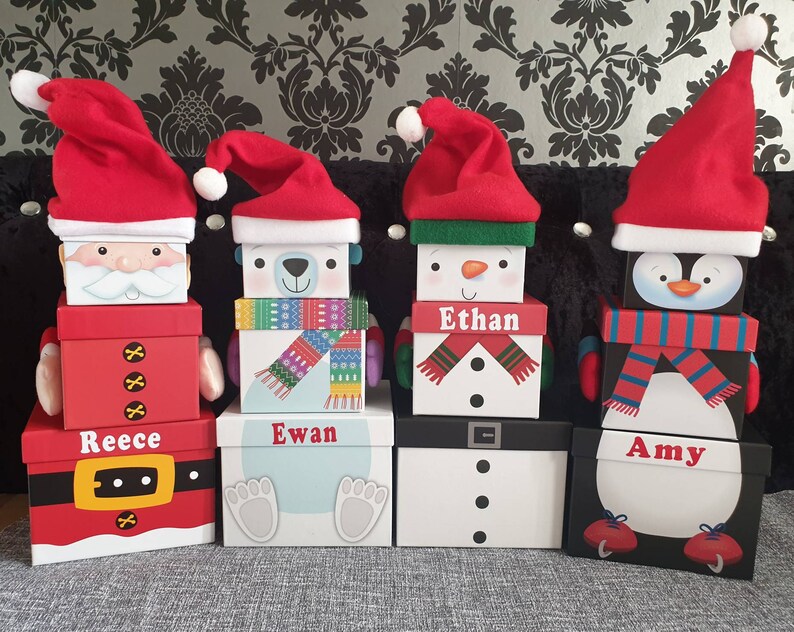 Christmas gift box Christmas eve box unicorn gift box | Etsy