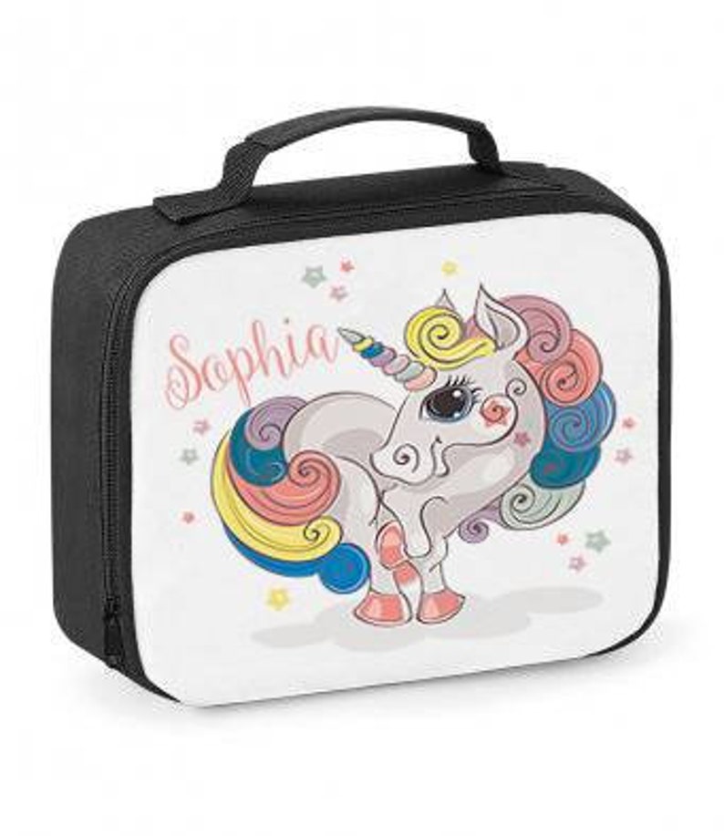 personalised unicorn lunch box