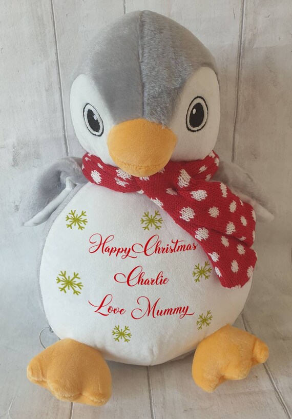 personalised penguin teddy