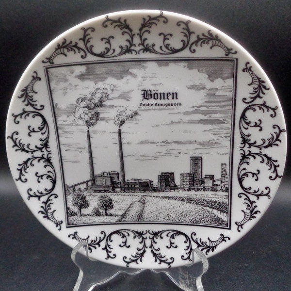 Coal Mine (1880 - 1978) Commemorative plate. Located in Bönen, North Rhine-Westphalia, Germany.