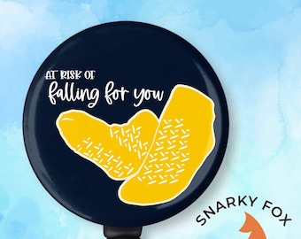 Fall Risk Funny Healthcare Retractable Badge Reel