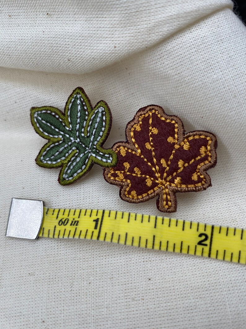 Leaf Iron on Patch for Bags Jackets and T-shirts and shoes