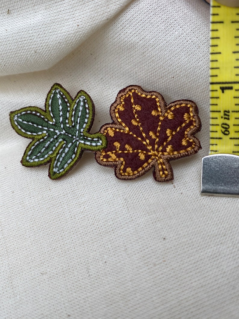 Leaf Iron on Patch for Bags Jackets and T-shirts and shoes