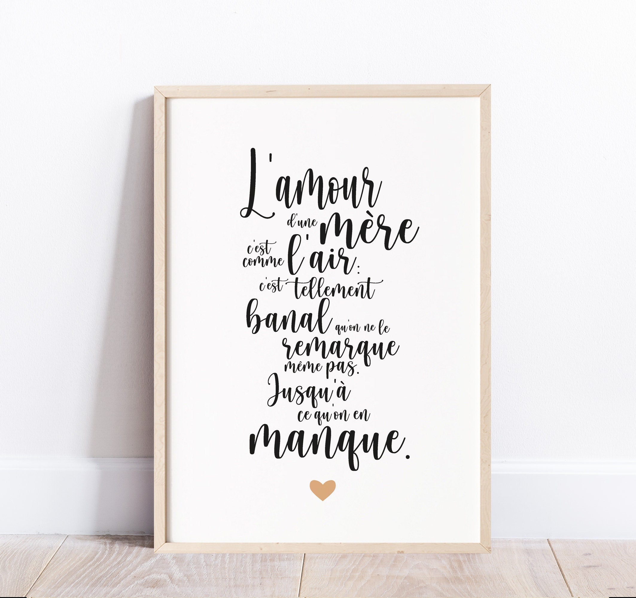 Famille Amour L'amour d'une Mère Affiche à Offrir