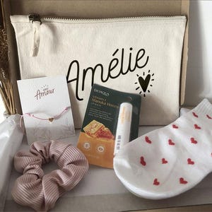 Coffret Cadeau pochette “prénom personnalisée”  - cadeau anniversaire