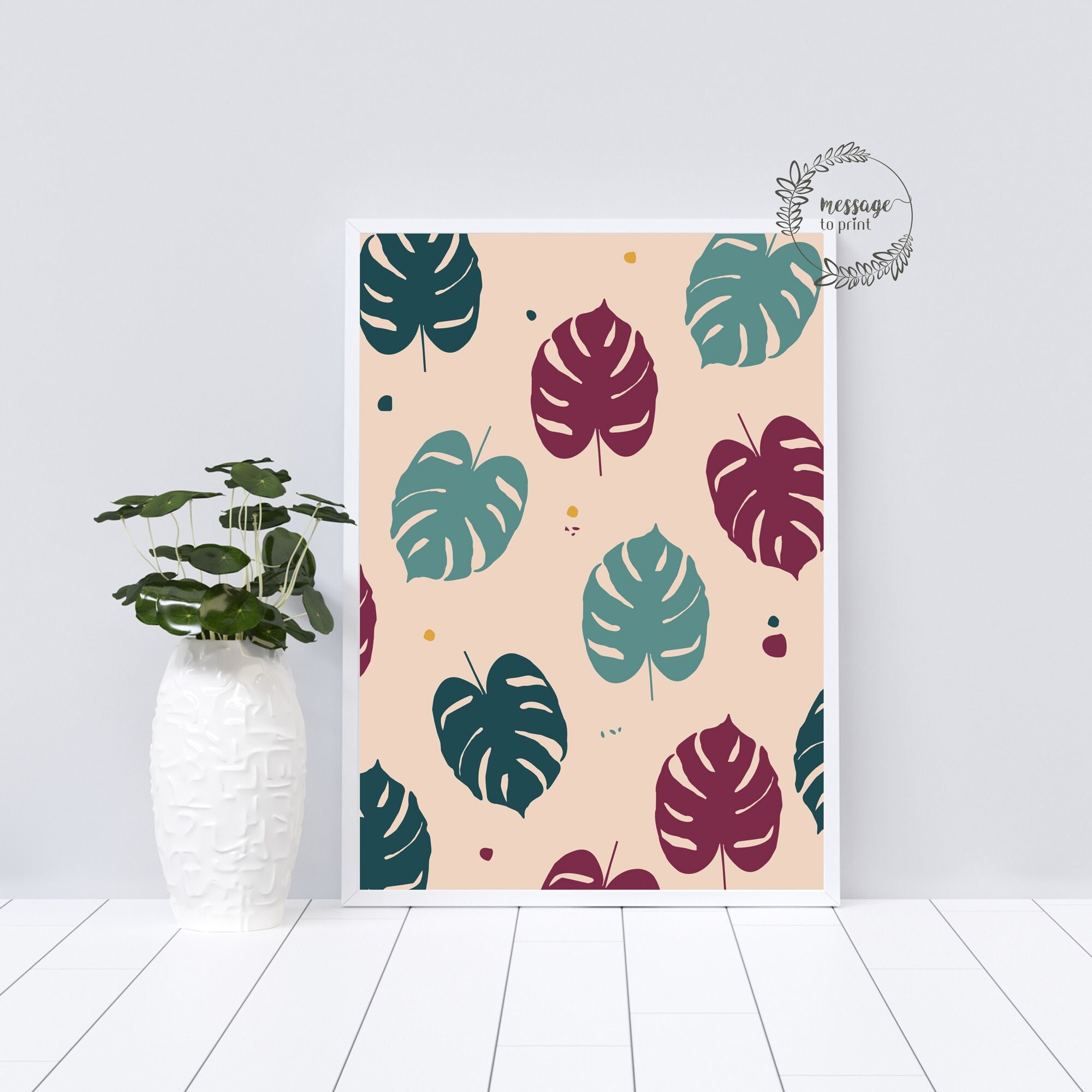 Affiches Tropical Affiche Nature Monstera