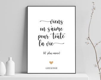 Declaration of love poster Come on, let's love each other.. • love poster