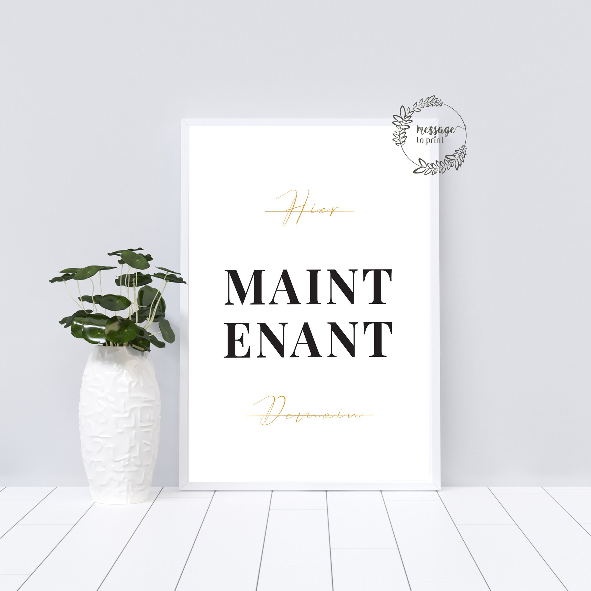 Affiche Décoration Maintenant Salon