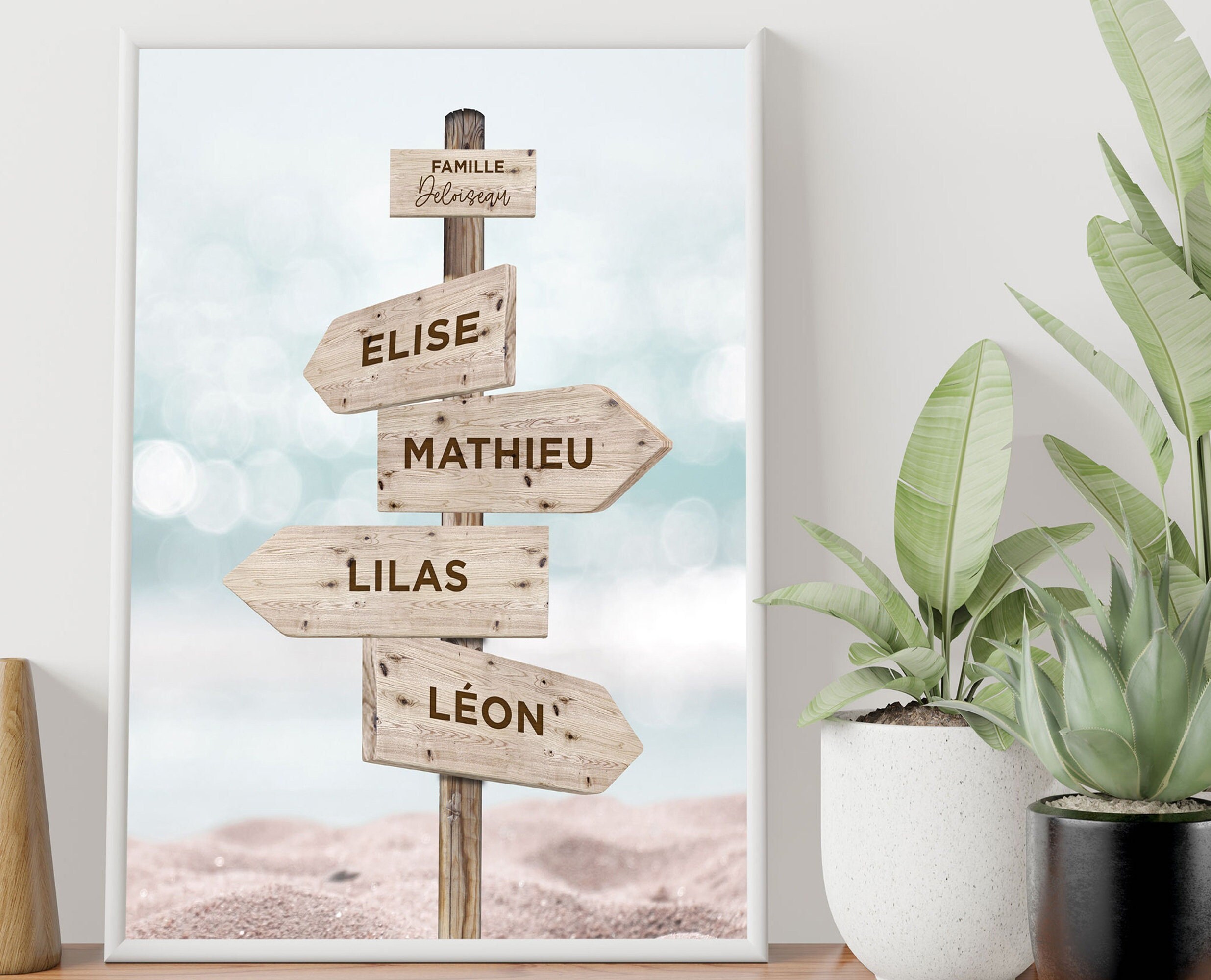 Family first names poster • Customizable poster • Family love
