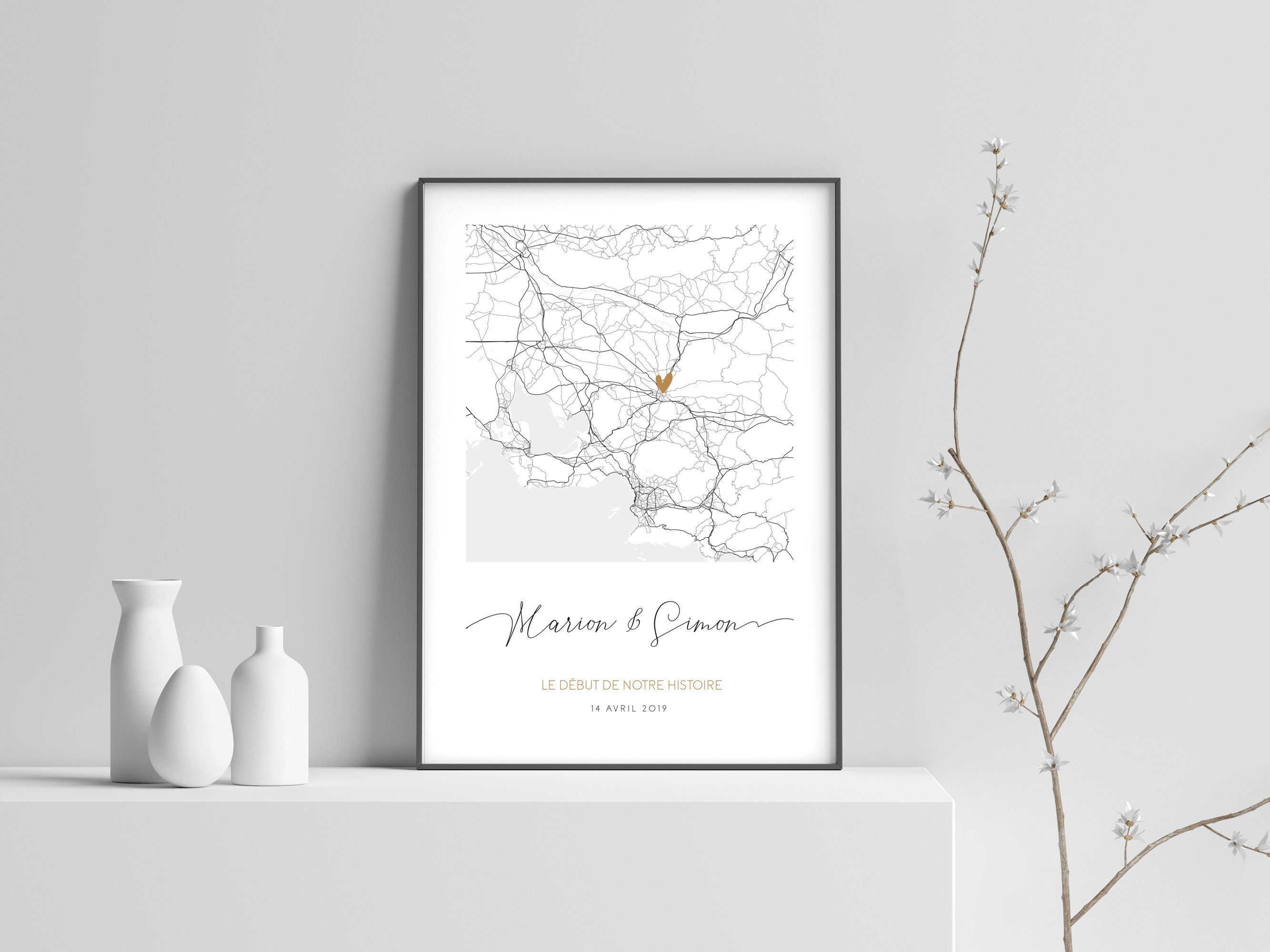 Affiche Moments Clés Amour Couple Affiche St-Valentin