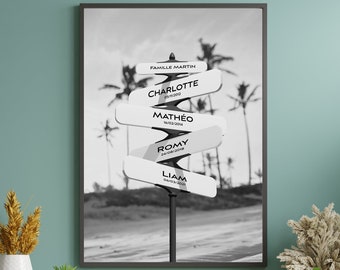 First Name Poster: A Personalized Family Panel for a Unique Decoration!