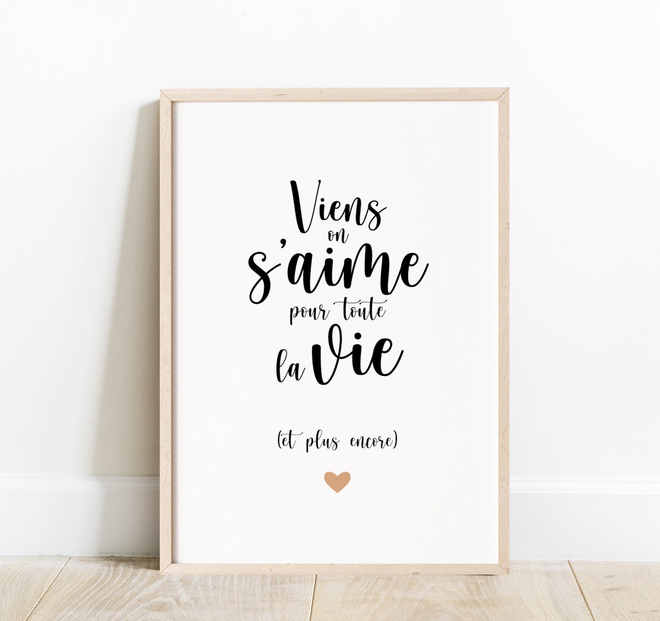 Déclaration d'amour en Affiche Viens On S'aime.. Amour