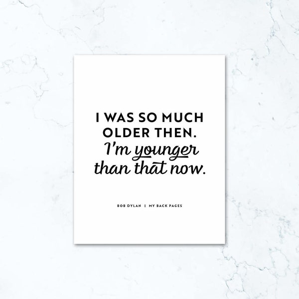 My Back Pages Lyrics Etsy