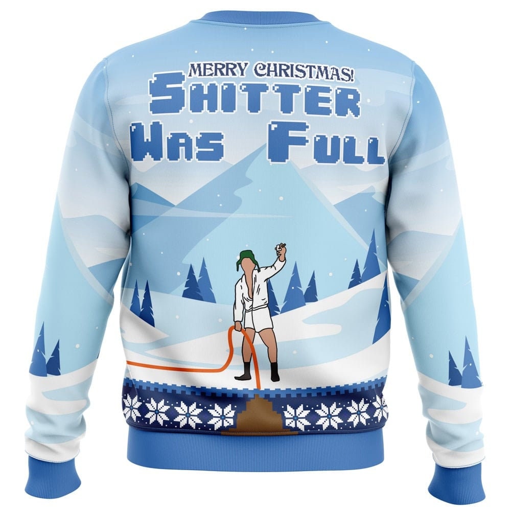 Discover Merry Christmas Shitter Was Full National Lampoon's Vacations Christmas Vacation Ugly Christmas Sweater, Christmas Sweater